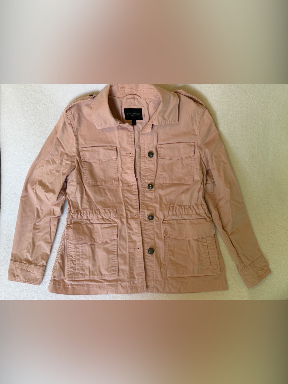 Banana Republic Women's Utility Jacket in Dusty Rose Pink size small